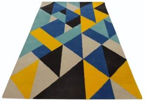 Multicolor Hand Tufted Wool Rug