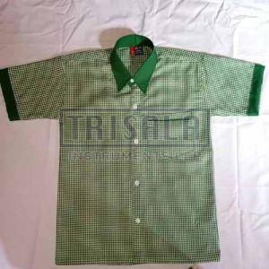 Checked Boys Regular Fit School Shirt