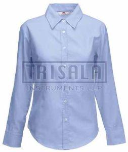 Solid Girls Full Sleeve School Shirt