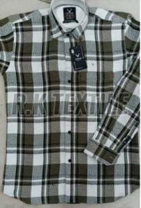 Mens Premium Woolen Checked Shirts