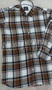 Mens Pure Woolen Checked Shirts
