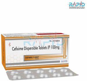 Cefimelt 100mg Cefixime Dispersible Tablet
