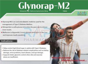 Glynorap M2 Glimepiride Metformin Hydrochloride Tablet