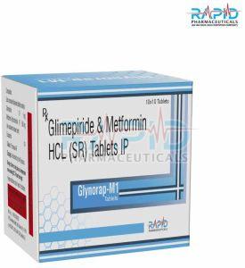 Glynorap M1 Glimepiride Metformin Hydrochloride Tablet