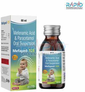 Mefaped 125 Mefenamic Acid Paracetamol Syrup