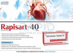 Rapisart 40mg Telmisartan Tablet
