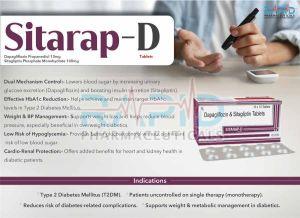 Sitarap D Dapagliflozin Sitagliptin Phosphate Monohydrate Tablet
