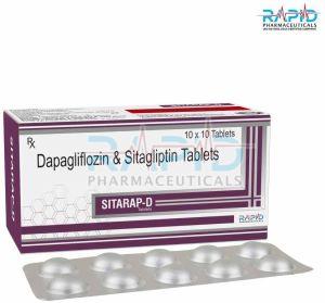 Sitarap D Dapagliflozin Sitagliptin Phosphate Monohydrate Tablet