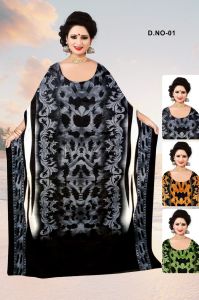 Womens Long Printed Kaftan