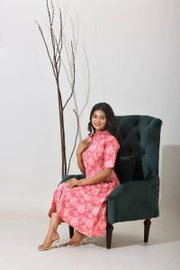 Gulrosa Bloom Midi Western Dress