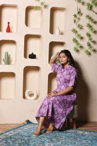 Lavendula Petal Midi Western Dress