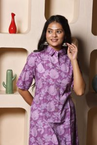 Lavendula Petal Midi Western Dress