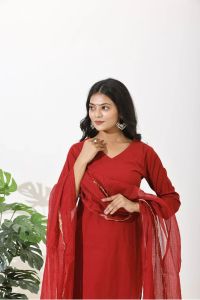Maroon Mirage Kurta Set