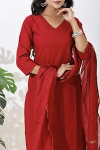 Maroon Mirage Kurta Set