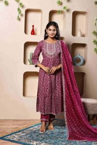 Ruhani Rosewood Thread Suit Set