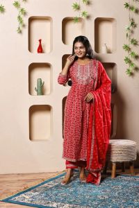 Ruhani Scarlet Thread Suit Set