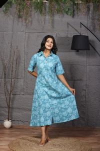 Sea Bloom Shirt Dress