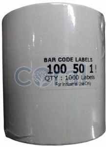 100x50mm Plain Barcode Label Roll