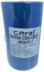 110mmx300m Coral Wax Ribbon