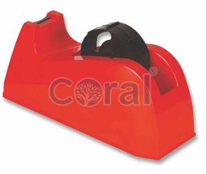 Coral Red Plastic Tape Dispenser