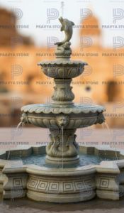 2 Tier Sandstone Water Fountain