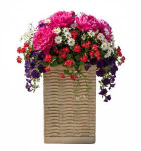 Handcarved Stone Flower Pots