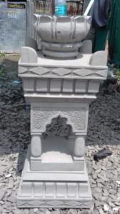 Handcrafted Grey Stone Tulsi Pot