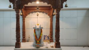 Marble Nandi Statue