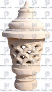 Temple Entrance Stone Lamp