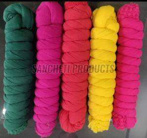 Pink Plain Cotton Dupatta