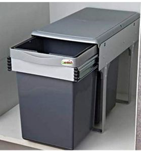 22L Pull Out Double Waste Bin