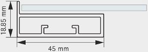 45mm Aluminium Profile Shutter