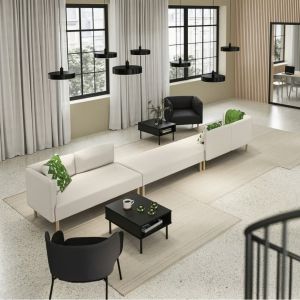 Wooden L Shape Sofa