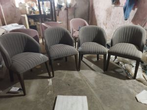C Shape Wooden Dining Chair
