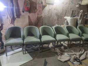 C Shape Wooden Dining Chair