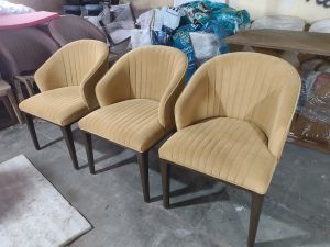 C Shape Wooden Dining Chair