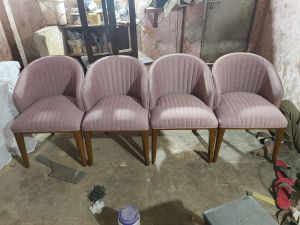 C Shape Wooden Dining Chair