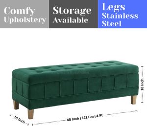 Upholstered Wooden Dining Bench