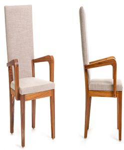 Wooden High Back Chair