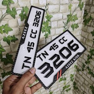 Bike Gel Number Plate