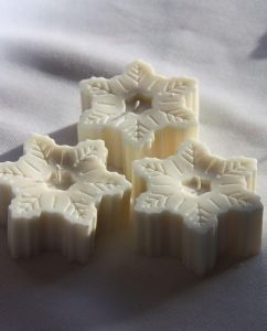 Christmas Snowflake Candle