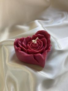 Heart Shape Rose Candle