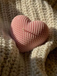 Pink Heart Shaped Candle