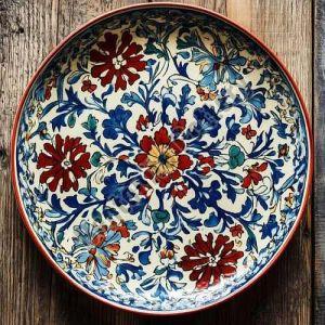 Floral Ceramic Dinner Plate