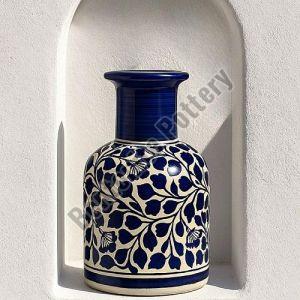 Handicraft Blue Pottery Ceramic Flower Vase