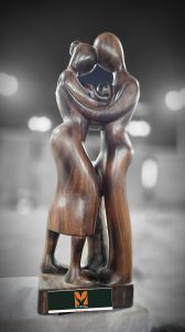 Shared Breath Wooden Model Home Decor Statue