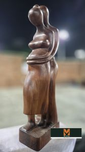 The Sweetest Wait Wooden Statue