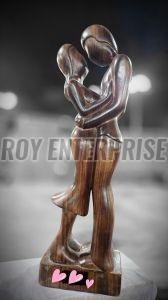 First Love Wooden Statue for Home Decor
