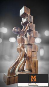 Willpower Wooden Statue for Home Decor