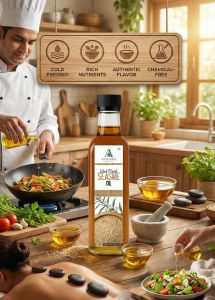 Wood Pressed Sesame Oil